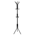 Metalinė drabužių kabykla, juoda – Springos HA2000, 177 cm