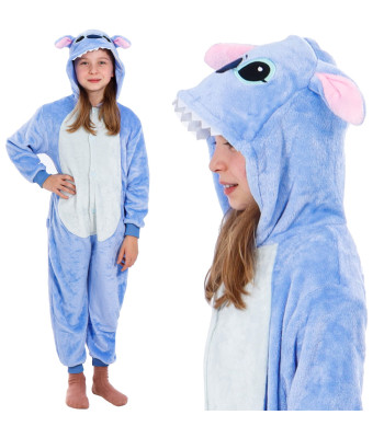 Vaikiška kigurumi pižama Stitch, vientisas kombinezonas Springos HA5065, 120–130 cm