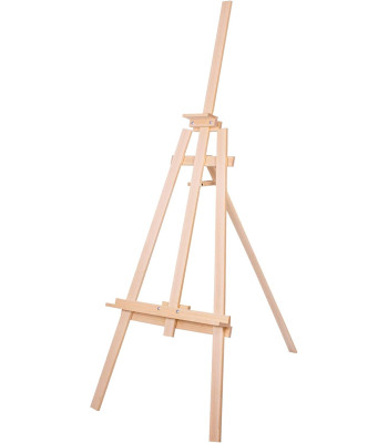 Trikojis molbertas iš buko medienos, reguliuojamas, Springos ST01, 175 cm