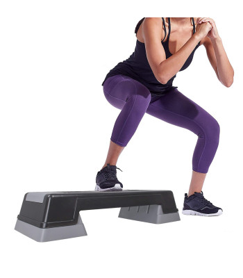 Aerobikos platforma, juoda ir pilka, Springos FA0105