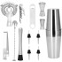 Barmeno rinkinys plaktuvas tin tin Springos KI0016 14 vnt. sidabrinis