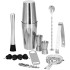 Barmeno rinkinys plaktuvas tin tin Springos KI0016 14 vnt. sidabrinis