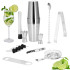 Barmeno rinkinys plaktuvas tin tin Springos KI0016 14 vnt. sidabrinis