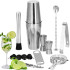 Barmeno rinkinys plaktuvas tin tin Springos KI0016 14 vnt. sidabrinis
