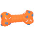 Guminis šunų žaislas – kramtomas kaulas su garsu Springos PA0287, oranžinis, 16 cm
