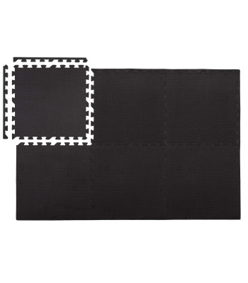 Treniruočių kilimėlis-dėlionė, juodas, Springos FM0003, 120x180 cm