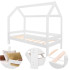 Vaikiška namelio formos lova Springos BD01 WHITE, 160x80 cm