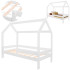 Vaikiška namelio formos lova Springos BD01 WHITE, 160x80 cm