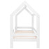 Vaikiška namelio formos lova Springos BD01 WHITE, 160x80 cm