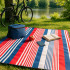 Paplūdimio antklodė Springos piknikams, stovyklavimui, sulankstoma, su izoliacija, 200 x 160 cm