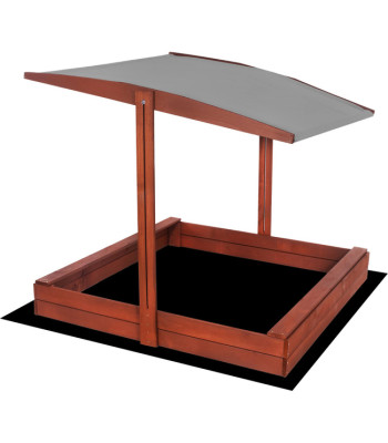 Smėlio dėžė su suoliukais ir stogu Springos SBP140RSET02 140x140 cm