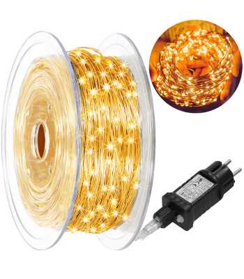 Kalėdinė LED girlianda, 1000 mikro LED, šiltai balta, Springos CL4043, 100 m