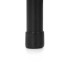 Metalinis gėlių stovas su 5 lentynomis, daugiapakopis, lofto stiliaus, juodas – 78,5 cm