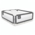 Lovos apsauginis barjeras vaikams, pilkas, sulankstomas, Springos® HA7526, 200 cm