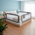Lovos apsauginis barjeras vaikams, pilkas, sulankstomas, Springos® HA7526, 200 cm