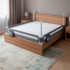 Lovos apsauginis barjeras vaikams, pilkas, sulankstomas, Springos® HA7526, 200 cm