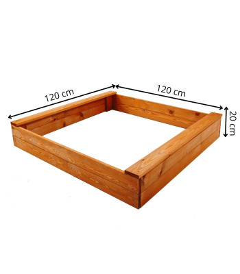 Medinė smėlio dėžė Springos 120x120cm SBX120SI