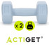 Šešiakampės hantelės Actiget®, ACT0156, 2 x 1 kg