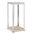 Metalinė lentyna, cinkuota, 5 lygių, iki 500 kg, Springos® HA5281, 180 x 40 x 40 cm