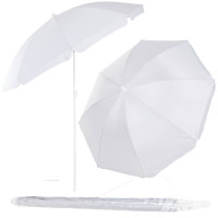 Paplūdimio skėtis su dėklu, pilkas, UPF50+, Springos® BU0027, 160 cm