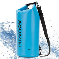 Vandeniui atsparus krepšys-kuprinė, mėlynas, 20 L, IPX6, Aquaget AQ0023