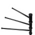 Juodas metalinis rankšluosčių stovas Springos® TS0005, 86 cm