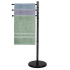 Juodas metalinis rankšluosčių stovas Springos® TS0005, 86 cm