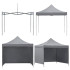 Sulankstoma sodo pavėsinė su šonine sienele, Springos GP0003, 3 × 3 m