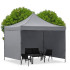Sulankstoma sodo pavėsinė su šonine sienele, Springos GP0003, 3 × 3 m