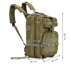 Turistinė kuprinė, žalia, 38 l, CS0066
