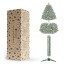Springos Diamond Pine dirbtinė kalėdinė eglutė ant natūralaus kamieno, žalia su baltu šerkšno efektu, 220 cm, CT0271