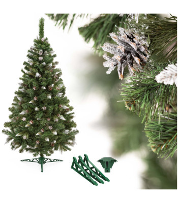 Springos Diamond Pine dirbtinė kalėdinė eglutė su sniego efektu, žalia – 180 cm, CT0292