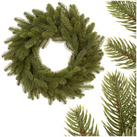 Springos dirbtinis balteglės šakų vainikas, žalias, 50 cm, CT0285