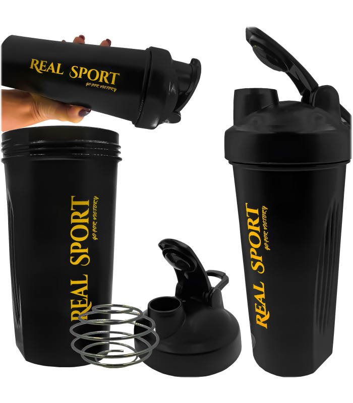 SHAKER JUODAS 600 ml SANDARUS SU SPYRUOKLE