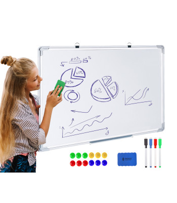 Baltos magnetinės lentos sausam trynimui 60x40
