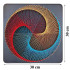 Kūrybinis Rinkinys String Art 30 x 30 cm Geometrinis Ratas