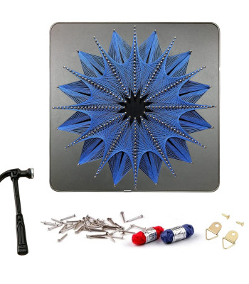 Kūrybinis Rinkinys String Art 40 x 40 cm Geometrinis Apskritimas
