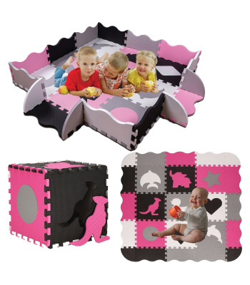 Didelė Edukacinė Kilimėlis Iš Putų Puzzle Kojelė 3in1