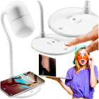 LED stalinė lempa su belaidžiu įkrovikliu ir Bluetooth garsiakalbiu