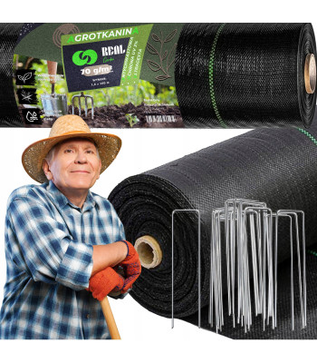 Agroaudinys 70 g 1,6x100 m juodas UV agrotekstilė