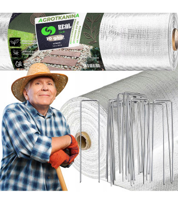 Agroaudinys Sodas Baltas Žiemos 50 m x 1,6 m 70 g