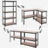 Metalinis sandėliavimo stelažas 180x90x40 garažui, sandėliui, rūsiui, 875 kg