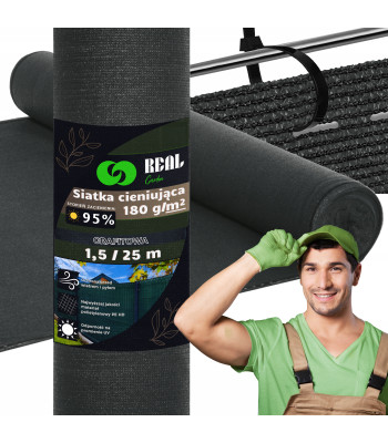 Tamsinimo tinklas 1,5x50m maskuojantis 95% su UV juodas