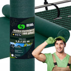 Tvoros uždangalas - tinklas nuo saulės ir vėjo 95%, 1.5x25 m, 180 g/m², žalias