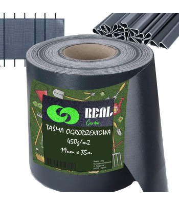 Tamsi Antracito Tvoros Juosta 19cm x 35m