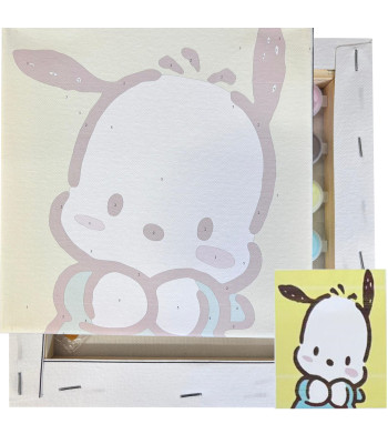 Piešimo pagal numerius rinkinys su rėmu 20x20 cm vaikams