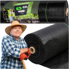 Agrotekstilė 90G 1,1x50m Juoda UV Agrotkanina