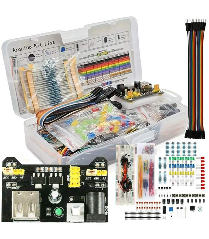 Arduino Uno R3 Pradinis Rinkinys XXL Programavimo Mokymuisi