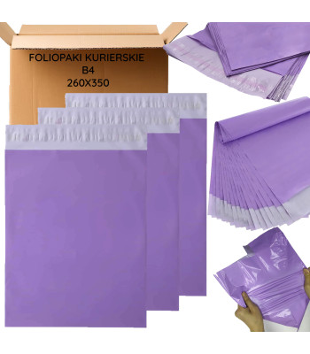 Foliopakai Kurjeriniai Violetiniai B4 260x350 50 vnt.