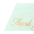 Mėtų spalvos kurjeriniai maišeliai su rankena 310x420+70 mm 50 vnt. "Thank You" užrašu